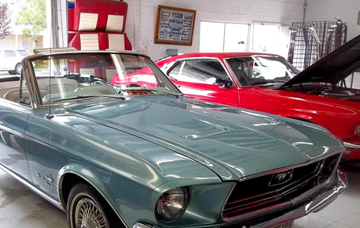 Classic Mustang in Shop